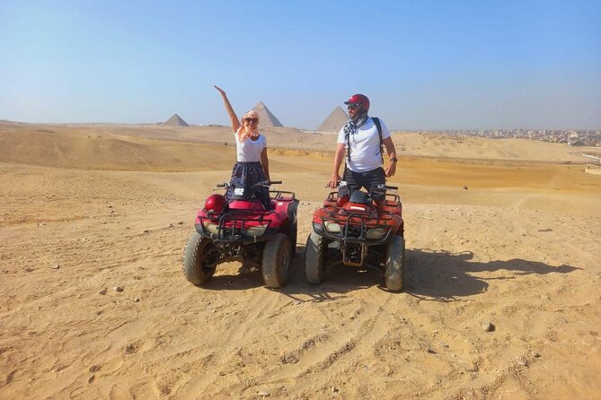 Quad Bike Around Giza Pyramids Sahara From Cairo Giza Hotel - Good To Know