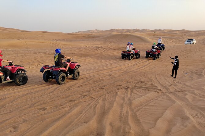Quad Biking Adventure in Dubai Desert - Short Camel Ride and Meal