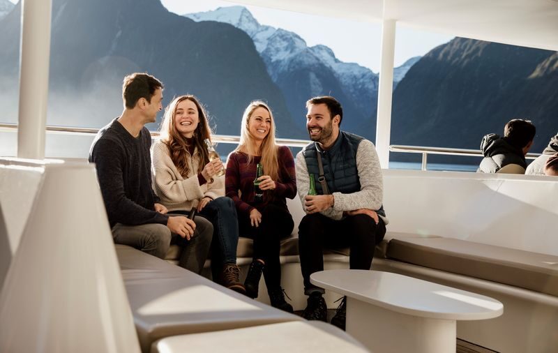 Queenstown Milford Sound Full-Day Nature Cruise - Milford Sound by boat: cliffs, waterfalls and open water