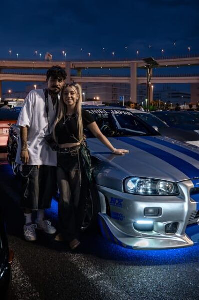 [R34 SKYLINE] JDM TOUR / DAIKOKU CARMEET - Local Street Racers History