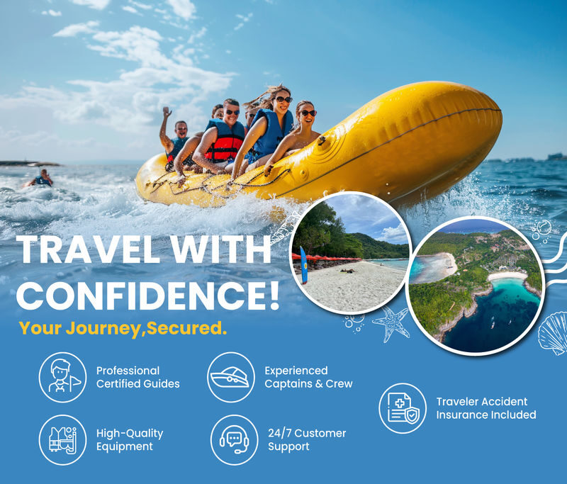 Racha and Coral Island Day Tour with Water Sports Experience - What the price covers, and what it does not
