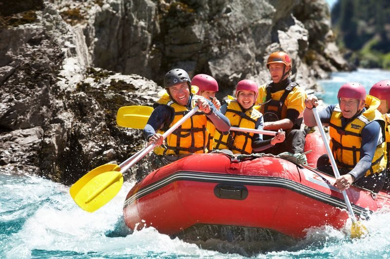 Rafting in Hanmer Springs - The Waiau River, not a thermal-pool float