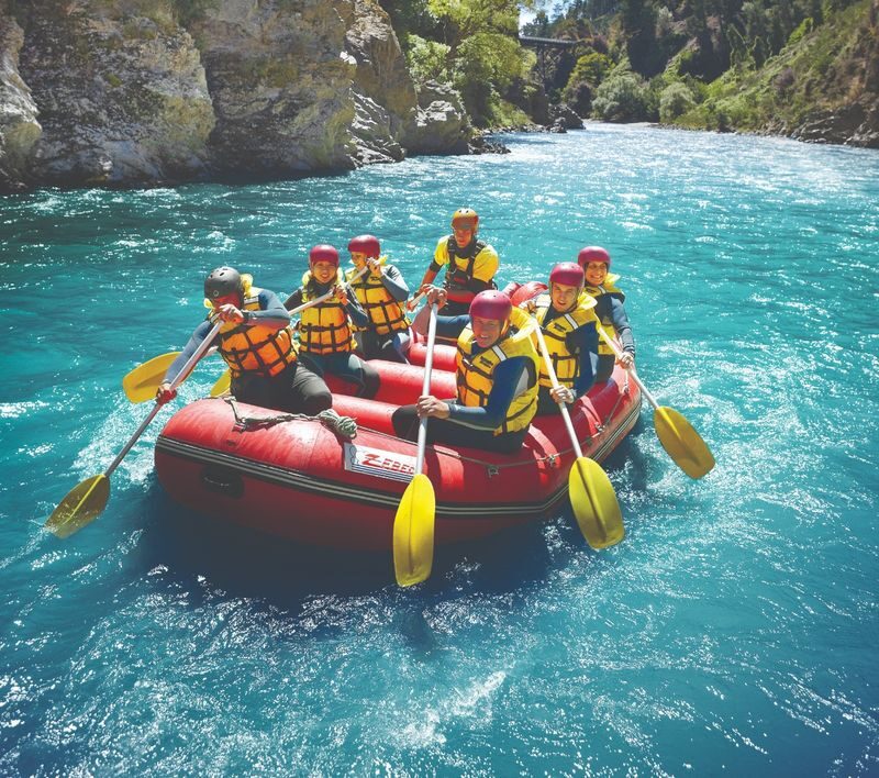 Rafting in Hanmer Springs - The jet boat ride back to base
