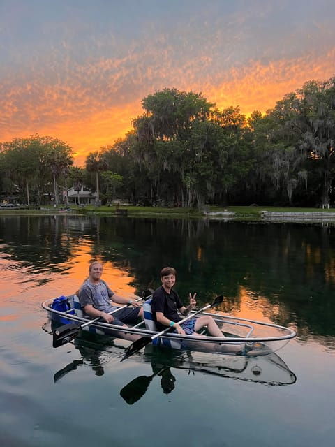 Rainbow Springs: Clear Kayak Sunset & Glow Tour - Experience Highlights