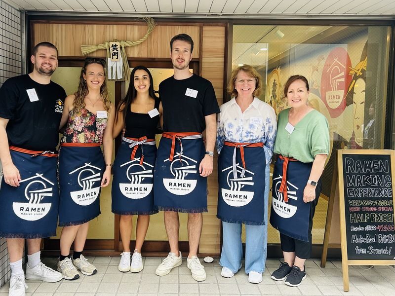 Ramen Making near Osaka Castle with Souvenir - From flour to a bowl of ramen