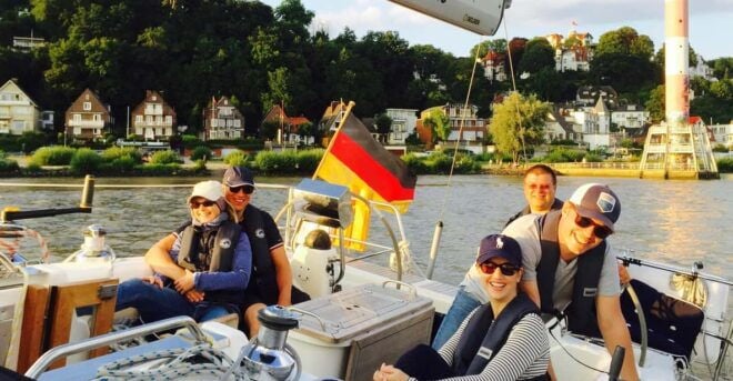 Real Sailing Trip to the Gates of Hamburg, From/To Wedel - Route Highlights