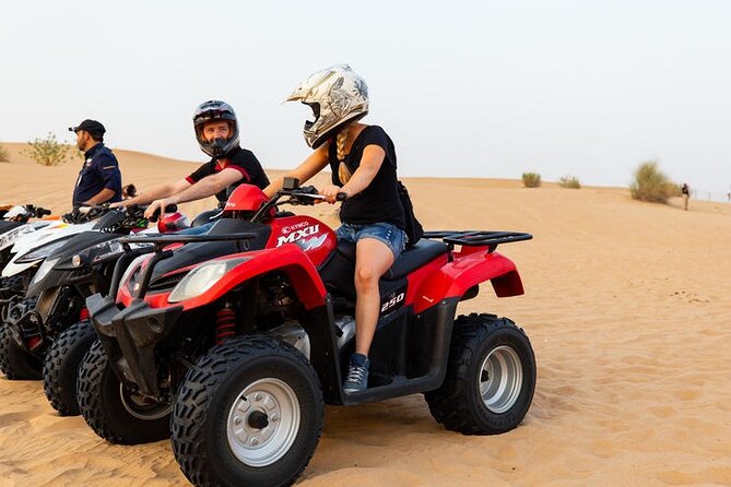 Red Dune Desert Safari With Dinner Quad Bike and Camel Ride - Common Questions