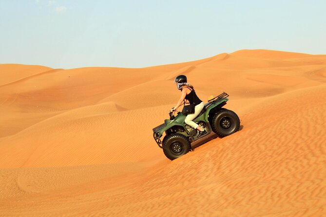 Red Dunes by Quad Bike With VIP Camp, Camels, Sandboarding & Falcon - Sandboarding and Entertainment