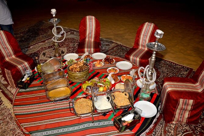 Red Dunes Desert Safari With Unlimited B.B.Q Buffet Dinner - Sandboarding and Camel Rides