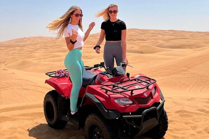 Red Dunes Desert Safari With Unlimited B.B.Q Buffet Dinner - Inclusions: Hotel Pickup, Dune Bashing, Sandboarding, and More