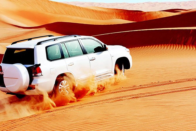 Red Dunes Safari With BBQ Dinner, Falcon and Camel Ride - Exciting Desert Activities Included