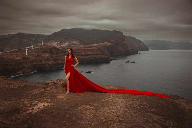 Red Flying Dress Photoshoot & Drone Video in Madeira - Introduction