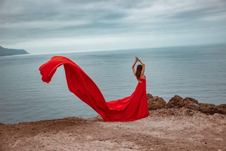 Red Flying Dress Photoshoot & Drone Video in Madeira - Why the Red Flying Dress Photoshoot & Drone Video is Worth It