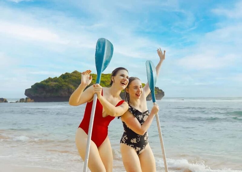 Relaxing Beach in Yogyakarta: Canoeing, Bean Bag & Coconut - Fresh Coconut Breaks  