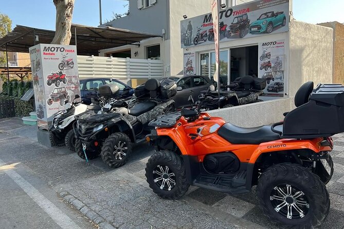Rent an ATV Santorini - Pickup and Meeting Details