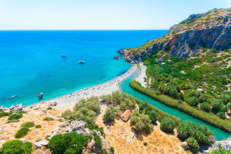 Rethymno: Preveli Beach Damnoni Beach Kourtaliotiko Day Trip - Preveli Beach Experience