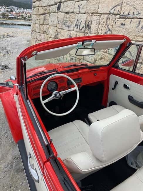 Rethymno: Ride with a VW Beetle Cabrio for 12 hours - What’s Included and Practical Details