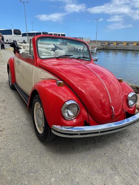 Rethymno: Ride With a VW Beetle Cabrio for 12 Hours - Vehicle Features and Comfort
