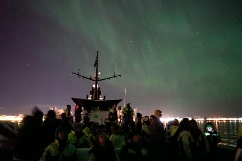 Reykjavik: Northern Lights Guided Boat Tour with Photos - Starting Point and Transportation  