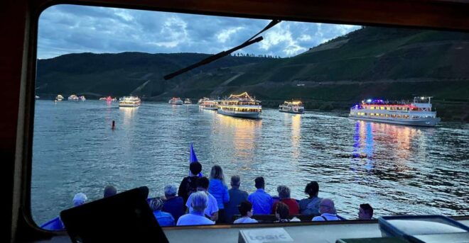 Rhine in Flame in St Goar - Start in Koblenz