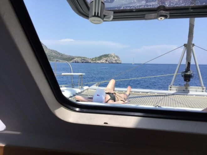 Rhodes: Catamaran Full Day Cruise With Food and Drinks - Full Description