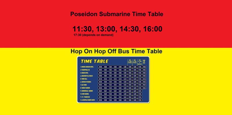 Rhodes: Combo Ticket - Hop On Hop Off Bus & Submarine Cruise - Exploring Rhodes: Land and Sea in a Single Day  