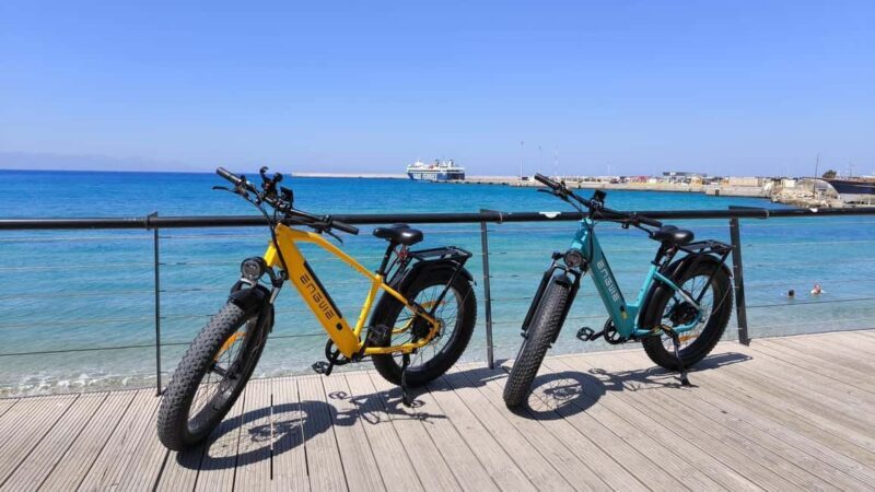 Rhodes: E-Bikes Hire (Helmet and Locker for free) - Scenic Highlights and Ride Experience