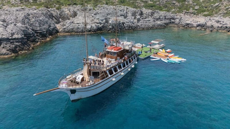 Rhodes: Gulet Trip with Food, Drinks, SUP, Kayak & Swimming - FAQ