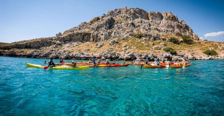 Rhodes: Sea Kayak Adventure to the Red Sand Beach - Activity Details