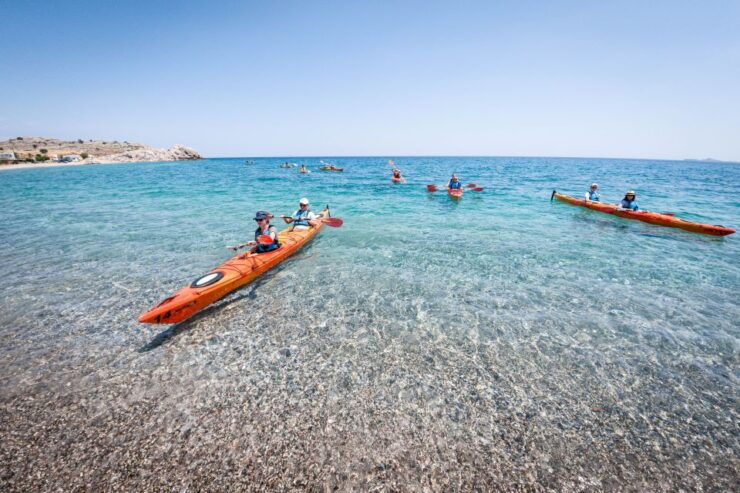 Rhodes: Sea Kayak Adventure to the Red Sand Beach - Experience Highlights