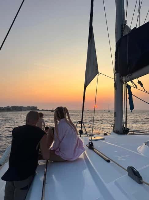 Rhodes: Sunset Catamaran Cruise with Snack, Fruits & Drinks - The Itinerary and What to Expect
