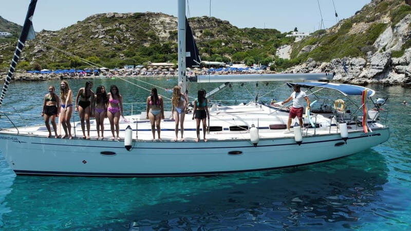 Rhodes: Sunset Catamaran Cruise with Snack, Fruits & Drinks - FAQ