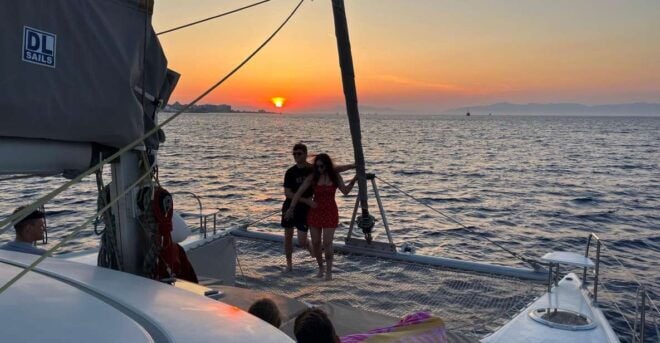 Rhodes: Sunset Catamaran Sailing Cruise With Drinks - Highlights