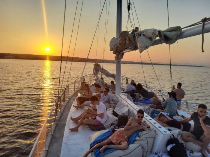 Rhodes: Sunset Cruise w/ Gourmet Buffet, Drinks & Live Music - FAQ