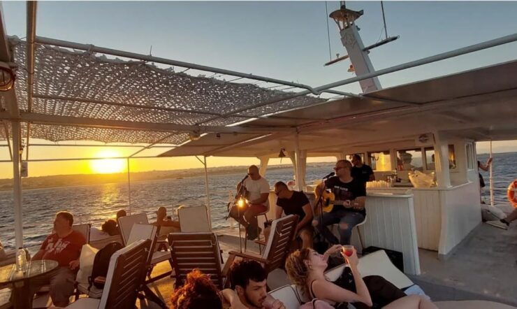 Rhodes: Sunset Cruise With Live Music, Wine & Greek Buffet - Itinerary and Activities