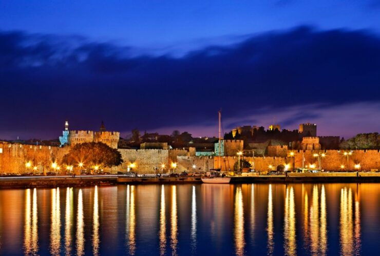 Rhodes Town Night Tour With Dinner and Cruise - Experience Highlights