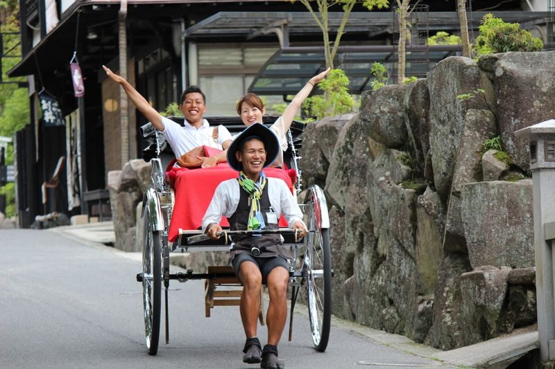 Rickshaw Experience in Miyajima - A rickshaw puts Miyajima at a gentler pace