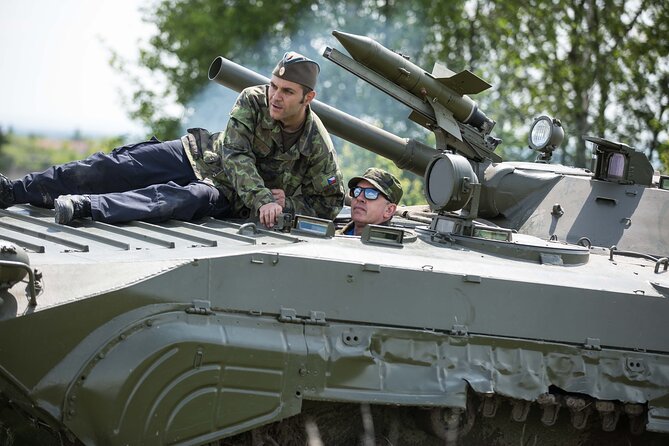 Ride in a BMP Tank and Military Garage Tour Prague - Inclusions and Exclusivity