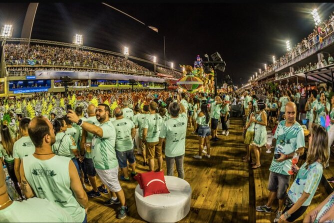 Rio Carnival Parade From a Prime Box – With Shuttle, Tour Guide, Food & Drink - Package Inclusions