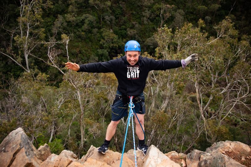 Rock Climbing and Abseiling Adventure in Adelaide - Climbing natural cliffs in a conservation park