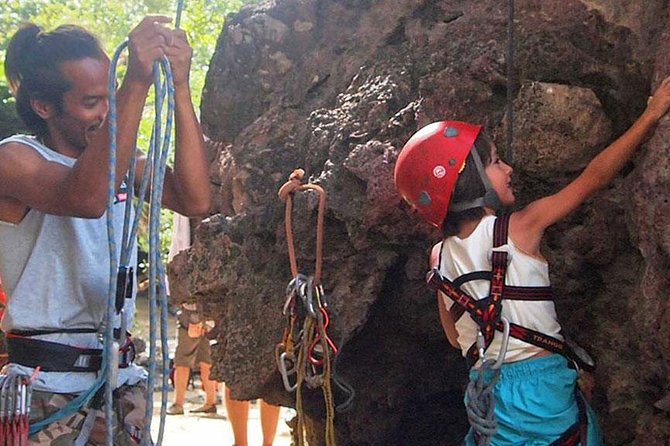Rock Climbing at Railay Beach Krabi - Climbing the Limestone Cliffs for Stunning Views