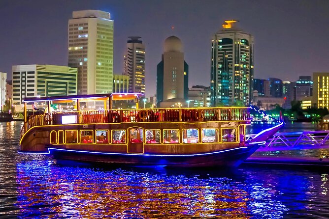 Romantic Dhow Creek Dinner Cruise With Live Shows and International Buffet - Live Shows and Entertainment