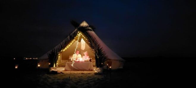 Romantic Sunset Experience With Glamping Gold Pack - Full Description