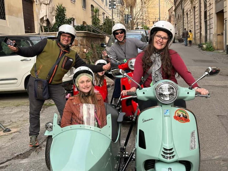 Rome 1.5 hours Private tour in Vespa Sidecar vintage style - Authentic Experiences and Unique Highlights