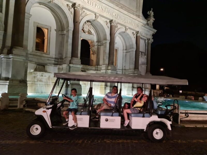 Rome: 2-Hour Golf Cart Sightseeing Tour at Night - The Itinerary: What You Can Expect