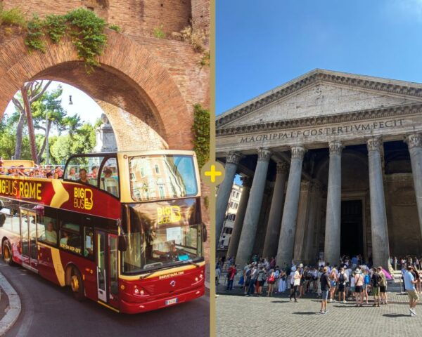 Rome: 24h Hop-On/Off Bus Tour & Pantheon Audioguided Visit - The Sum Up