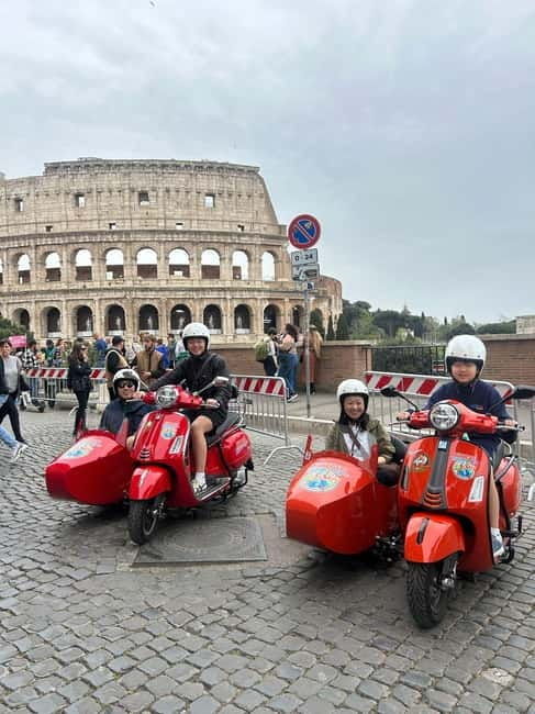 Rome: 3 hours Vespa Sidecar Sightseeing Tour with Gelato - Good To Know  