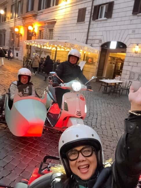 Rome: 3 hours Vespa Sidecar Sightseeing Tour with Gelato - FAQ