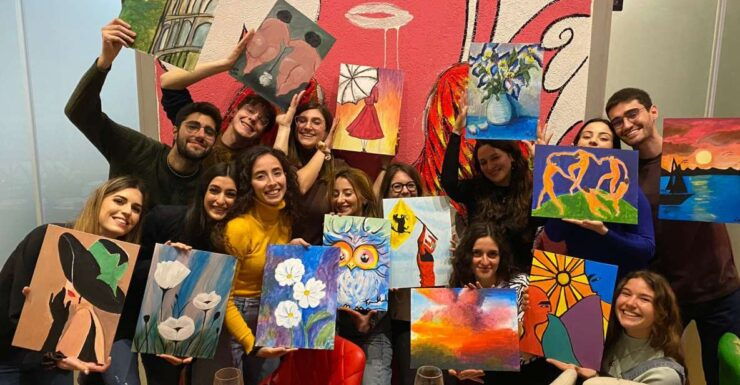 Rome: Afternoon Paint and Sip Experience - Experience Highlights