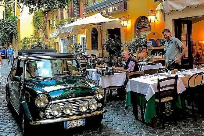Rome Aperitives Tour in Mini Vintage Cabriolet With Ancient Highlights - The Sum Up